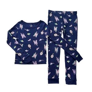 Joe Fresh girls princess castle pajamas